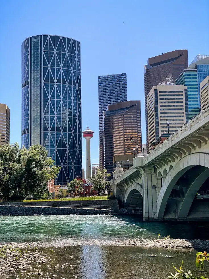 Calgary skyline and surrounding areas - The Urban Electrician service area