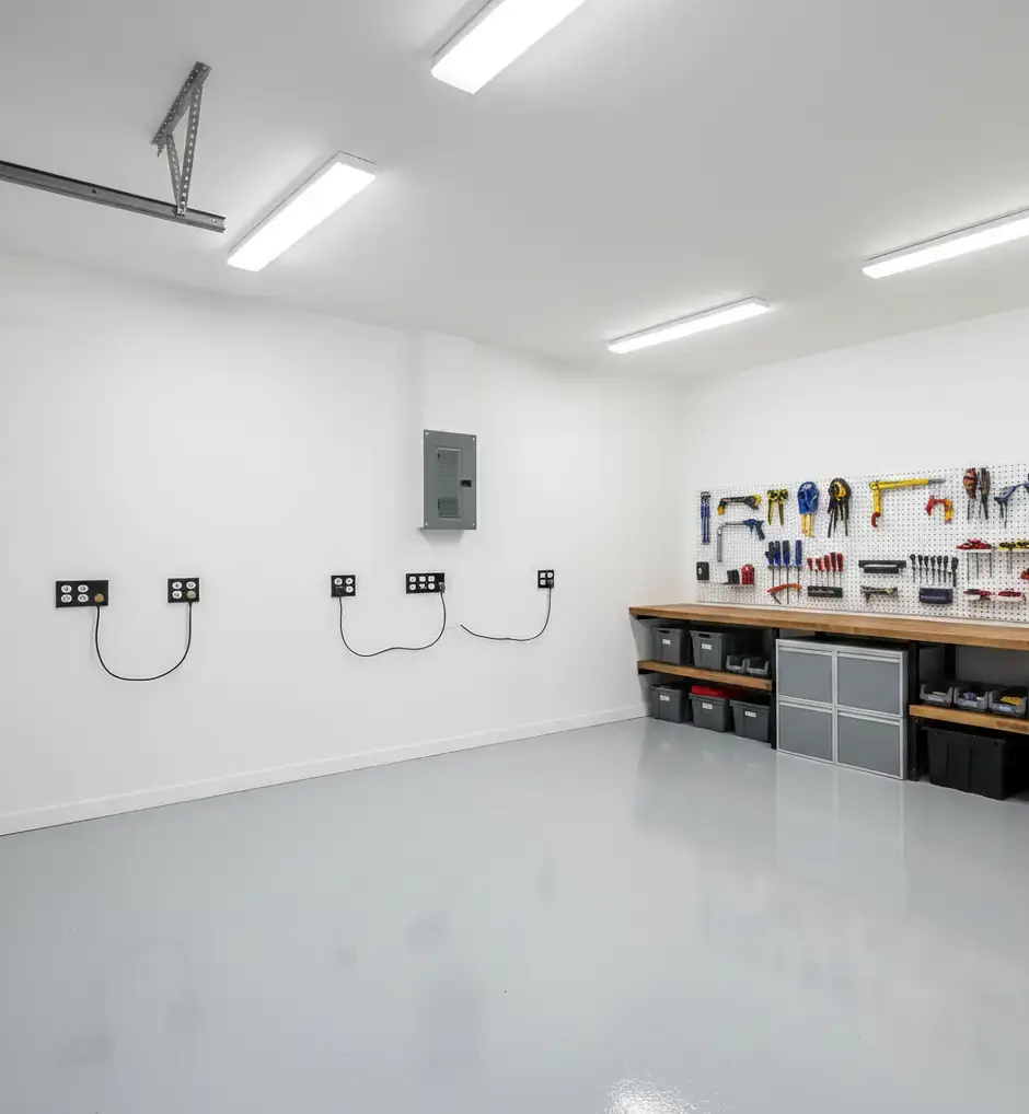 Garage Wiring - professional electrical work by Calgary Master Electrician